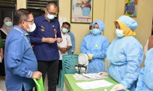 Marten Taha Pantau Pelaksanaan Vaksinasi Di Kota Gorontalo