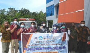 UNG Kirim Tenaga Kesehatan dan Bantuan sosial Ke Warga Sulawesi Barat