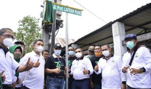 Hari Ulang Tahun HMI Ke-74 Walikota Gorontalo Resmikan Jalan Prof. Lafran Pane