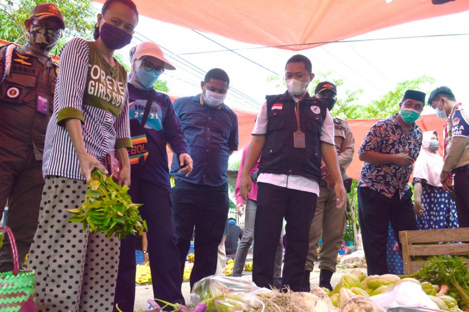 Pemerintah Kabupaten Bone Bolango memantau ketersedian bahan pokok