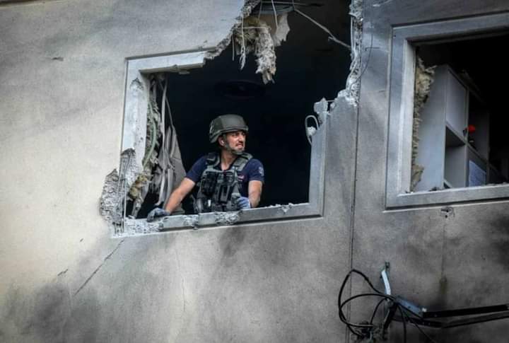 Bangunan Dikota Israel Yang Diakibatkan Oleh Roket Hamas