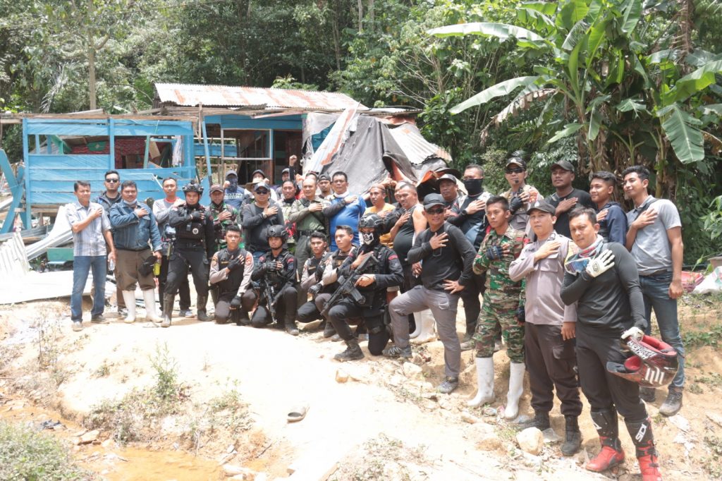Kapolda Gorontalo Pimpin Penertiban Dilokasi Tambang Suwawa